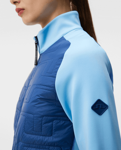 J.Lindeberg W Quilt Hybrid Jacket Midnight Blue