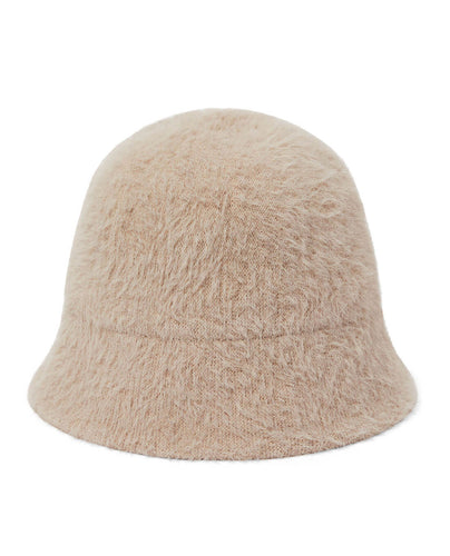 SWING OUT SISTER Bella Fur Bucket Hat Gilded Beige