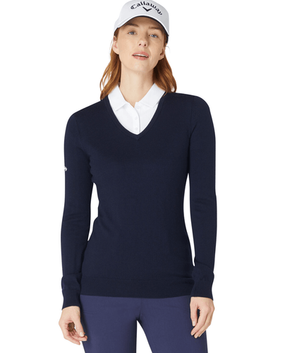 CALLAWAY V-Neck Merino Pullover CGGF80L9 Dark Navy
