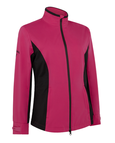 SIZE S - CALLAWAY Stormlite Liberty Waterproof Women's Jacket E0F4 Lilac/Rose