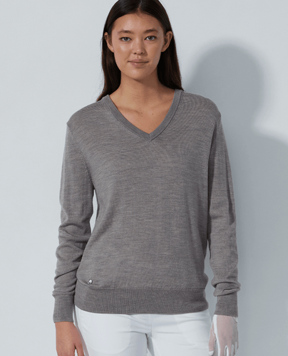 SIZE M - DAILY SPORTS Boston V-Neck Pullover 288 Merino Wool Desert