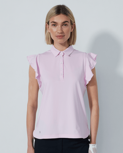 SIZE M - DAILY SPORTS Luxe Sleeveless Polo 411 Pink