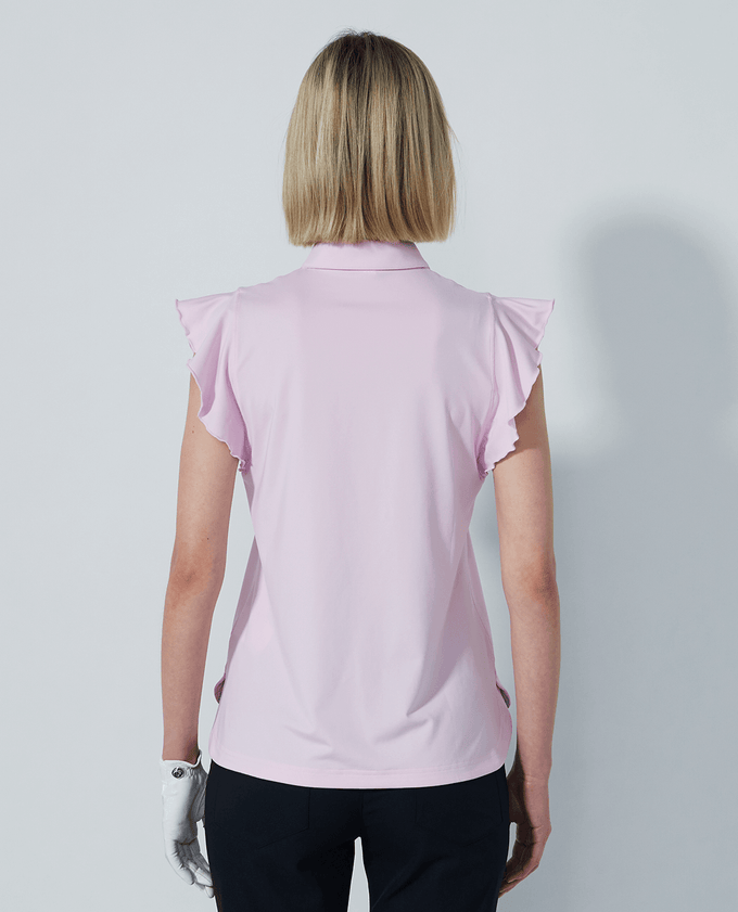 SIZE M - DAILY SPORTS Luxe Sleeveless Polo 411 Pink