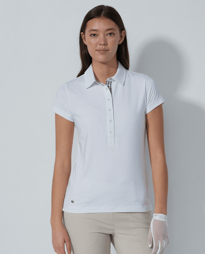 SIZE XL - DAILY SPORTS Diane Cap Sleeve Polo 413 Khaki