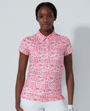 SIZE XS - DAILY SPORTS Sheermotion Cap Sleeve Polo 415 Leo Coral