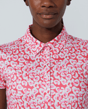 SIZE XS - DAILY SPORTS Sheermotion Cap Sleeve Polo 415 Leo Coral