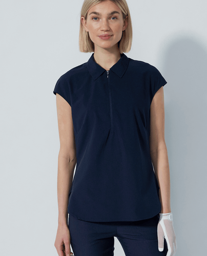 SIZE M - DAILY SPORTS Acerra Loose Fit Polo 435 Navy