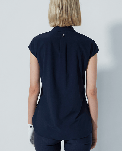 SIZE M - DAILY SPORTS Acerra Loose Fit Polo 435 Navy