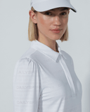 SIZE M - DAILY SPORTS Passion Long Sleeve Polo 445 White