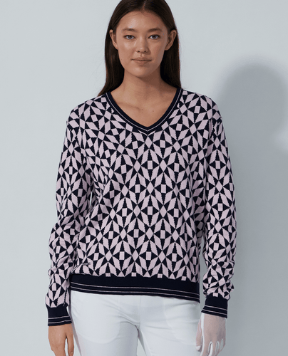 SIZE M - DAILY SPORTS Jacquard Pullover 459 Mosaic Medley