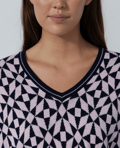 SIZE M - DAILY SPORTS Jacquard Pullover 459 Mosaic Medley