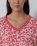 SIZE M - DAILY SPORTS Jacquard Pullover 459 Leo Coral