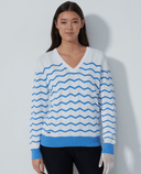 SIZE M - DAILY SPORTS Wave Pullover 461 White