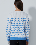 SIZE M - DAILY SPORTS Wave Pullover 461 White