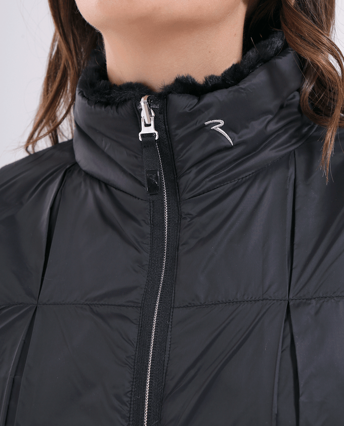 CHERVO Export Reversible Fur Vest Black