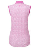 FOOTJOY Odessa Animal Print Sleeveless Polo 34171 Berry