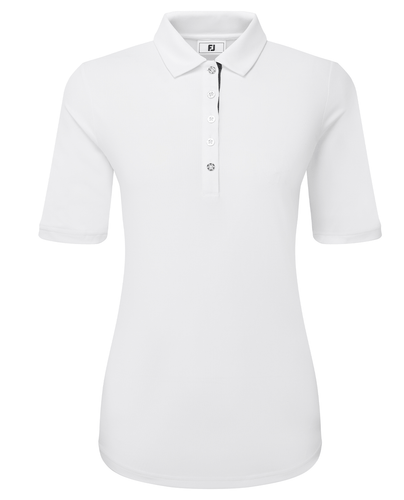 CALVIN KLEIN Polo sans manches craquelé 783 Orchidée