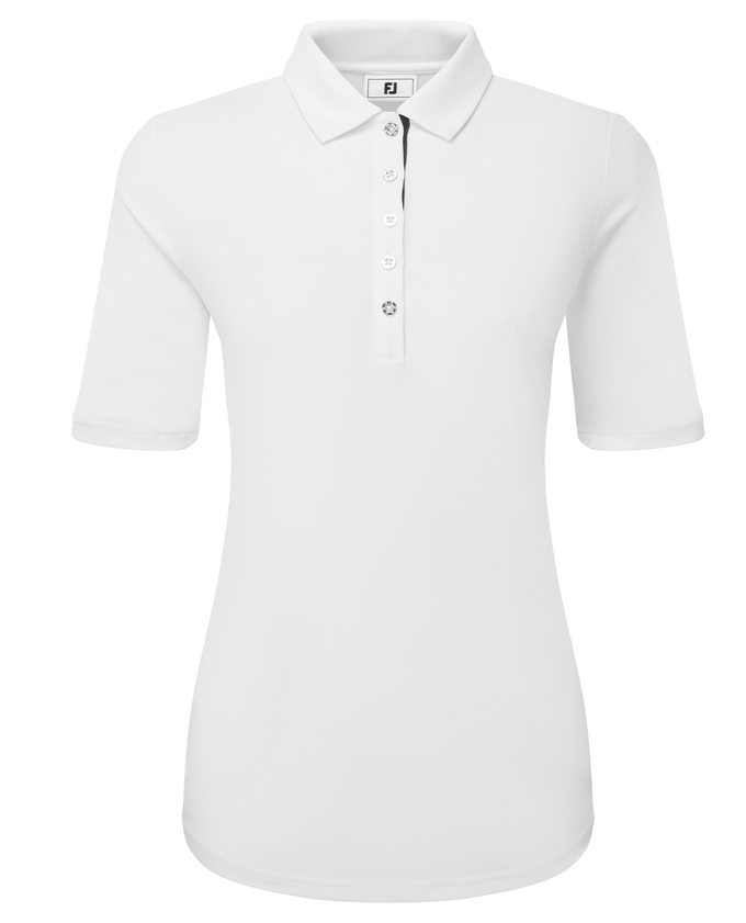 CALVIN KLEIN Polo sans manches craquelé 783 Orchidée