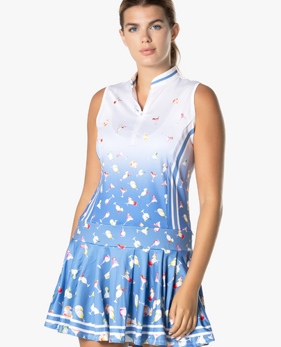SIZE XL - LUCKY IN LOVE My Cocktail Dress 65955 Blue