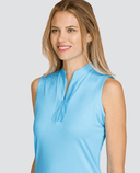 SIZE L - TAIL Maura Sleeveless Polo UPF50+ Aquarius Blue