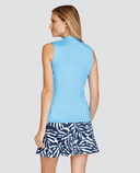 SIZE L - TAIL Maura Sleeveless Polo UPF50+ Aquarius Blue