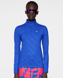 J.Lindeberg Lauryn Brushed Mid Layer Bias Bridge Blue