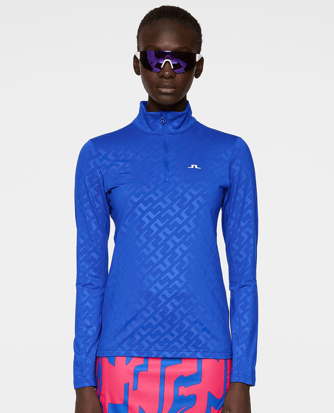 J.Lindeberg Lauryn Brushed Mid Layer Bias Bridge Blue