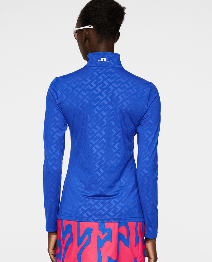 J.Lindeberg Lauryn Brushed Mid Layer Bias Bridge Blue