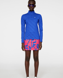 J.Lindeberg Lauryn Brushed Mid Layer Bias Bridge Blue