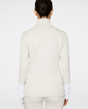 SIZE S - J.Lindeberg Aerial Brushed Quarter Zip Mid Layer Moonbeam