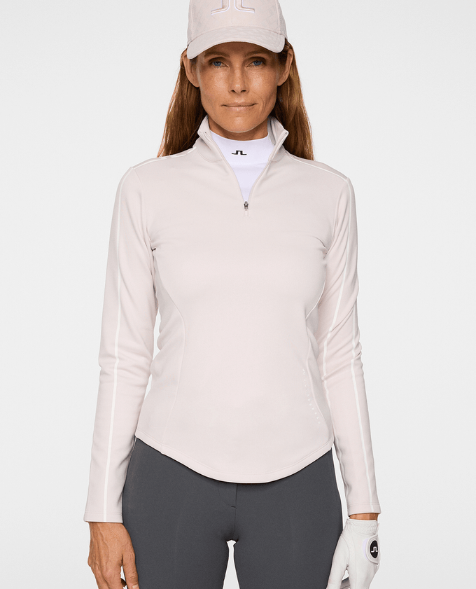 J.Lindeberg Nefe Brushed Winter Mid Layer Grey Lilac