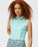 SIZE XS - J.Lindeberg GiGi Sleeveless Polo Aruba Blue