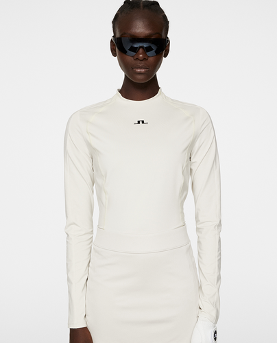 SIZE S - J.Lindeberg Allien Long Sleeve Top Moonbeam