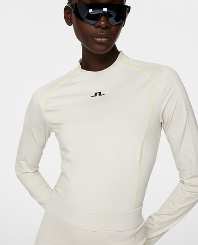 SIZE S - J.Lindeberg Allien Long Sleeve Top Moonbeam