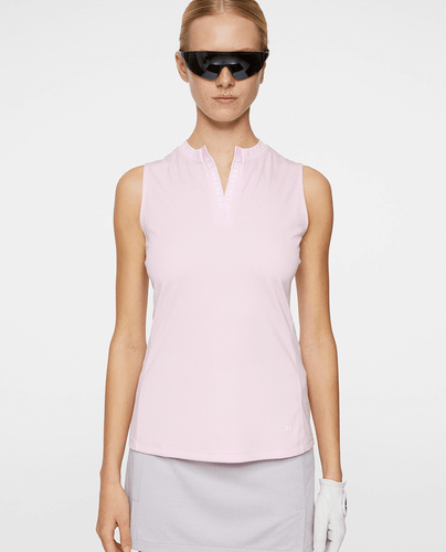 TAILLE L - Polo sans manches J.Lindeberg Leya Blanc