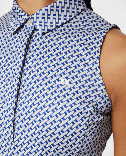 J.Lindeberg Polo sans manches Dena Orange Diamond