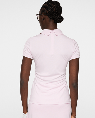 SIZE M - J.Lindeberg Gunni Polo Watercolor Pink