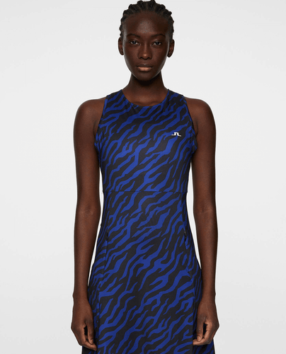 SIZE S - J.Lindeberg Cora Print Dress Tour Tiger Clematis