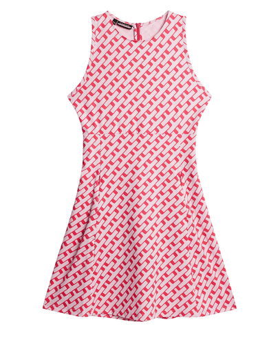 SIZE M - J.Lindeberg Cora Print Dress Tour Geo Pink