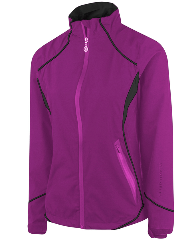 SIZE 14 - ISLAND GREEN Stretch Waterproof Jacket  131 Orchid/Black