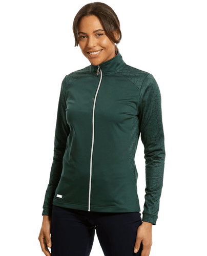 SIZE M - ISLAND GREEN Lined Windstopper Top 2316 Teal/Navy