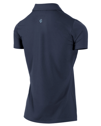 ISLAND GREEN Honeycomb Jacquard Polo 303 Navy