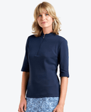 SIZE S - NIVO Noa Elbow Sleeve Polo 103 Navy