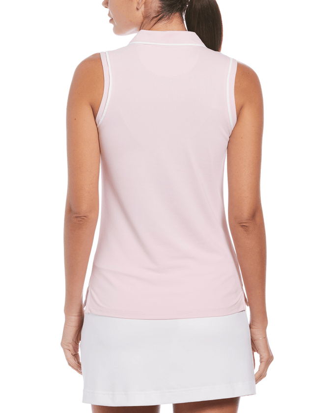 SIZE XS - ORIGINAL PENGUIN Veronica Sleeveless Polo OGKSE047 Gelato Pink