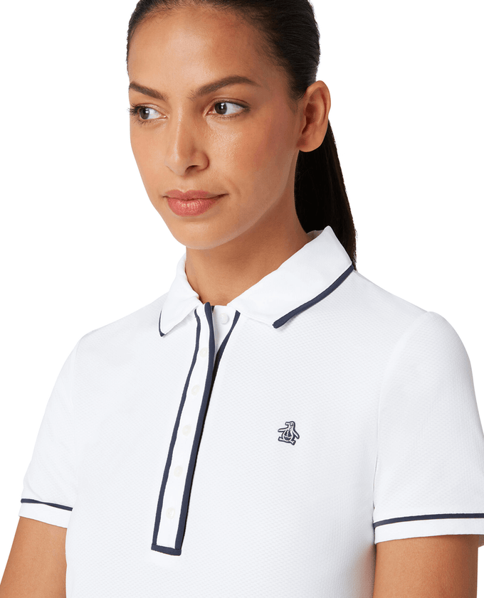 SIZE XL - ORIGINAL PENGUIN Veronica Polo OGKSE048 White