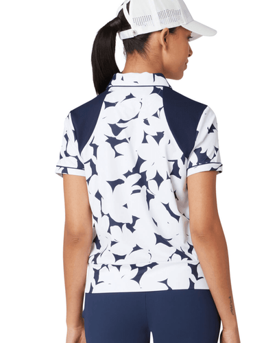 ORIGINAL PENGUIN Riviera Floral Short Sleeve Polo With Mesh OGKSF072 Navy