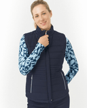 SIZE S - PURE GOLF Eve Reversible Vest 406 Midnight Rose Navy