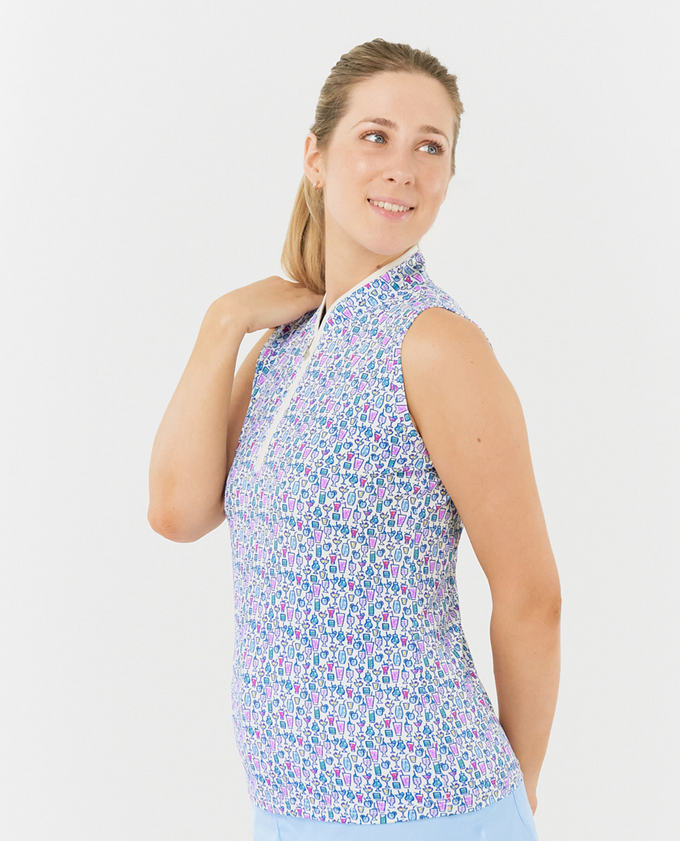 SIZE XS - PURE GOLF Rise Sleeveless Polo 008 Over Eighteen