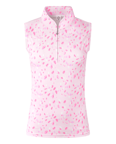 SIZE S - PURE GOLF Rise Sleeveless Polo 008 Soft Sakura