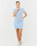 SIZE XS - PURE GOLF Ellen Short Sleeve Zip Polo 036 Over Eighteen